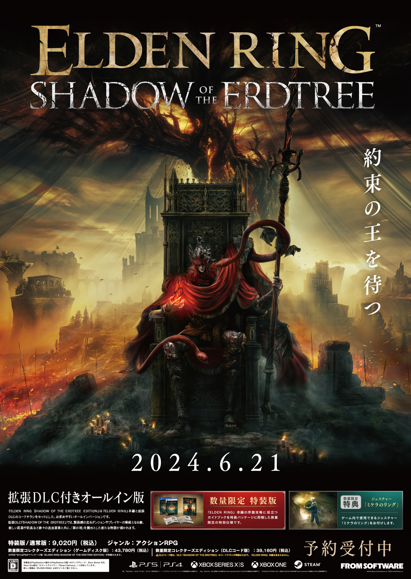 家庭用ゲームソフト ELDEN RING SHADOW OF THE ERDTREE EDITION ELDEN RING SHADOW OF THE ERDTREE EDITION PS4 & PS5